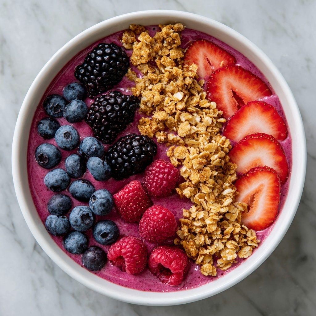 Berry Protein Smoothie Bowl Recipe for a Vibrant Morning Treat Recipe - Recipe Image