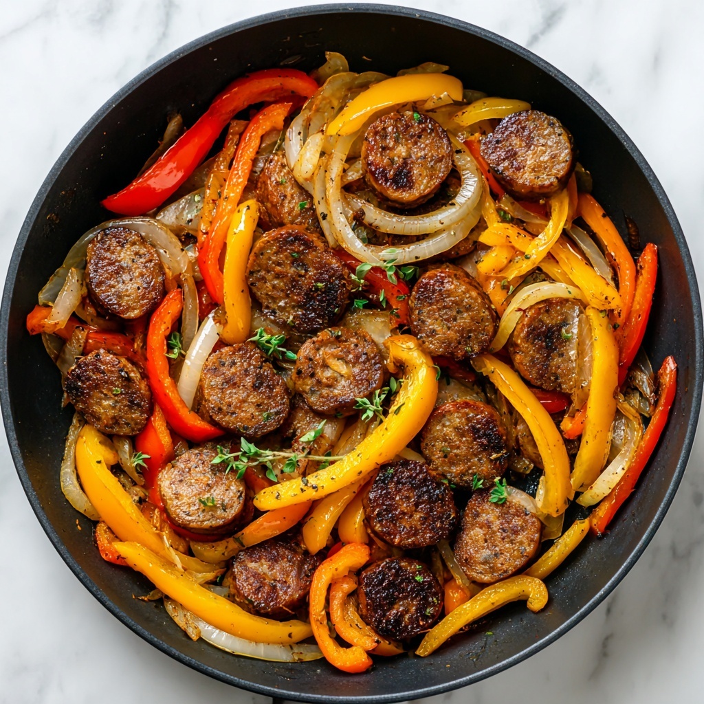 Sausage and Peppers Skillet Recipe - Recipe Image