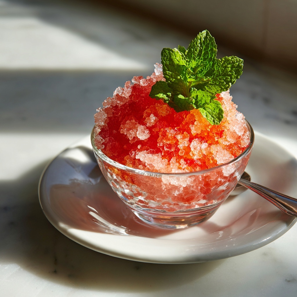 Easy Watermelon Granita Recipe - Recipe Image