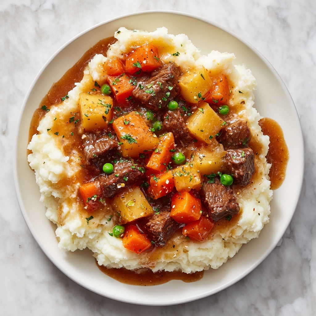 Irish Beef Stew with Mashed Potatoes Recipe - Recipe Image