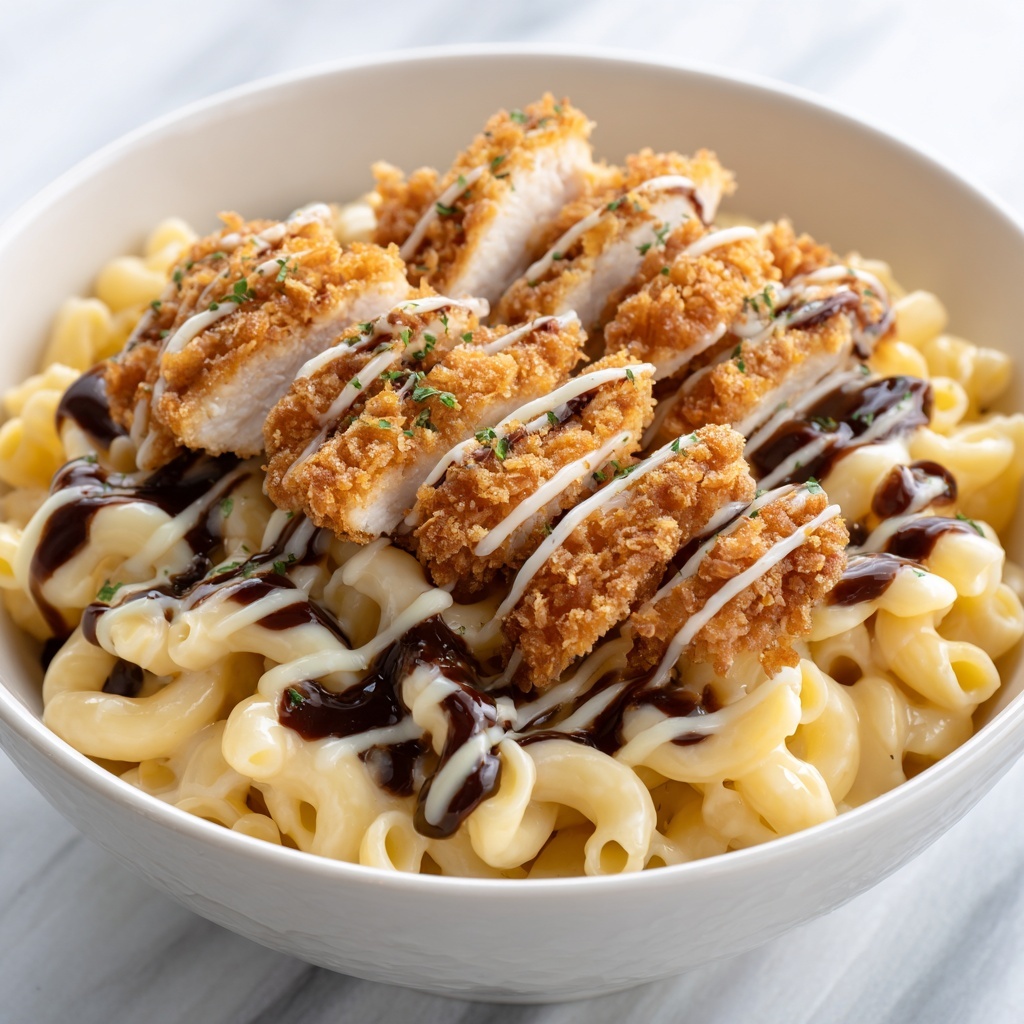 Honey Pepper Chicken Mac and Cheese Recipe - Recipe Image