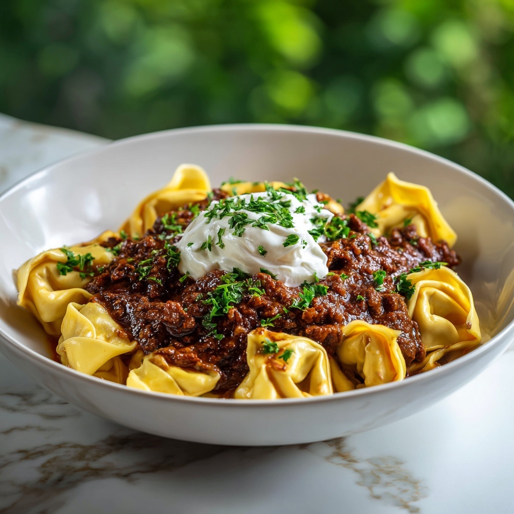 Cheesy Beef Enchiladas Tortellini: A Delicious Twist on Classic Comfort Food Recipe - Recipe Image