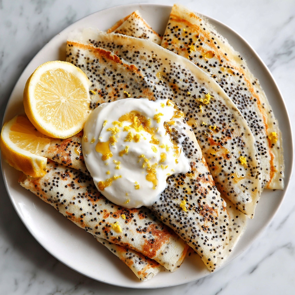 Low-Carb Poppyseed Lemon Crepes Recipe - Recipe Image