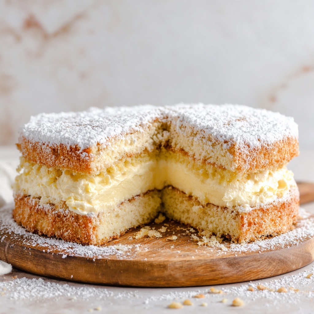 Light & Fluffy Yogurt Cloud Cake Recipe - Recipe Image