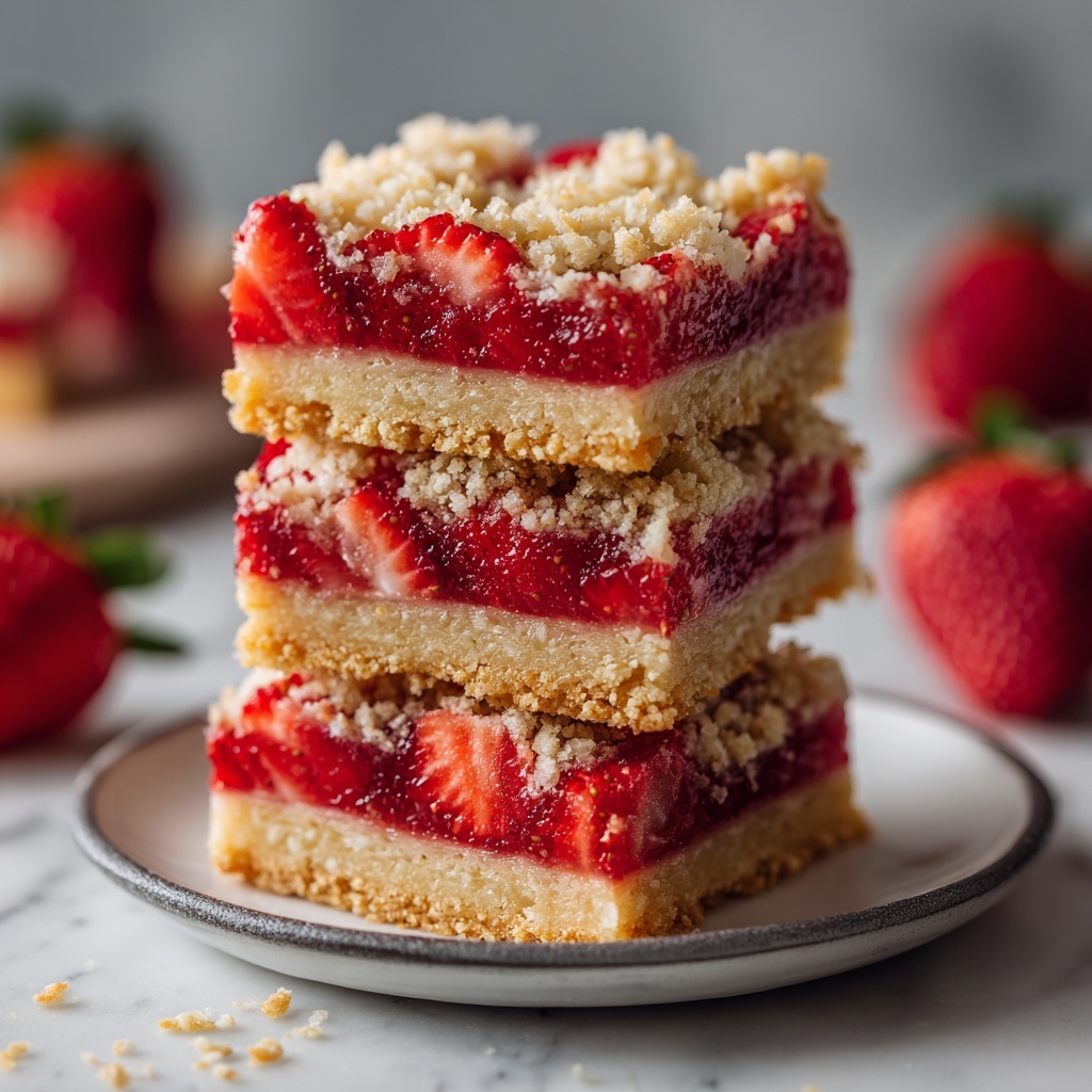 Healthy Strawberry Oatmeal Bars: A Tasty Guilt-Free Treat Recipe - Recipe Image
