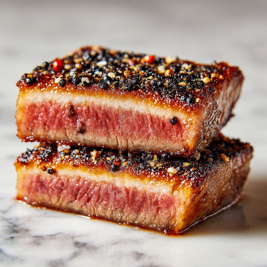 Pan-Seared New York Strip Steaks with Herb Butter Recipe - Recipe Image