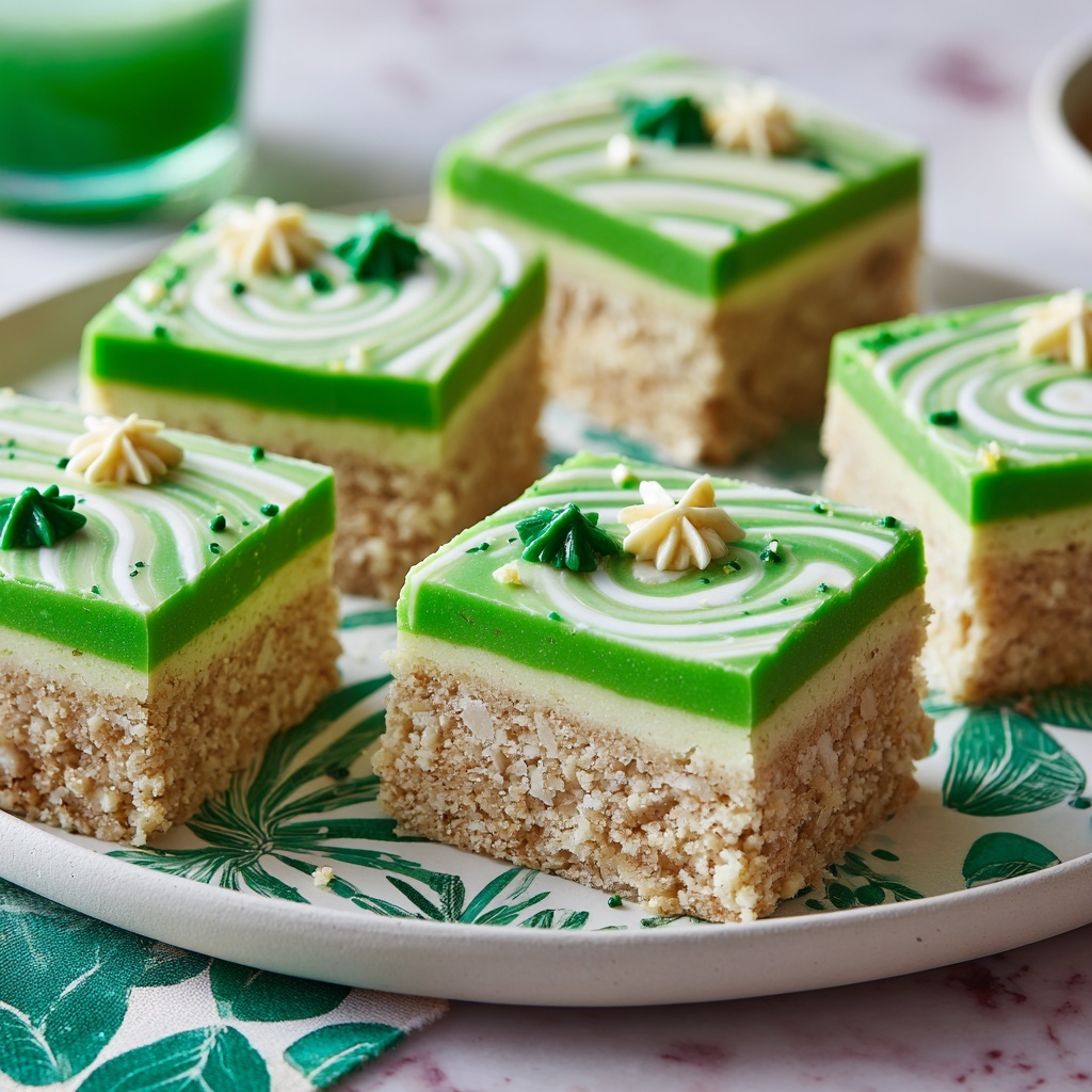 Green St. Patrick’s Day Sugar Cookie Bars Recipe - Recipe Image