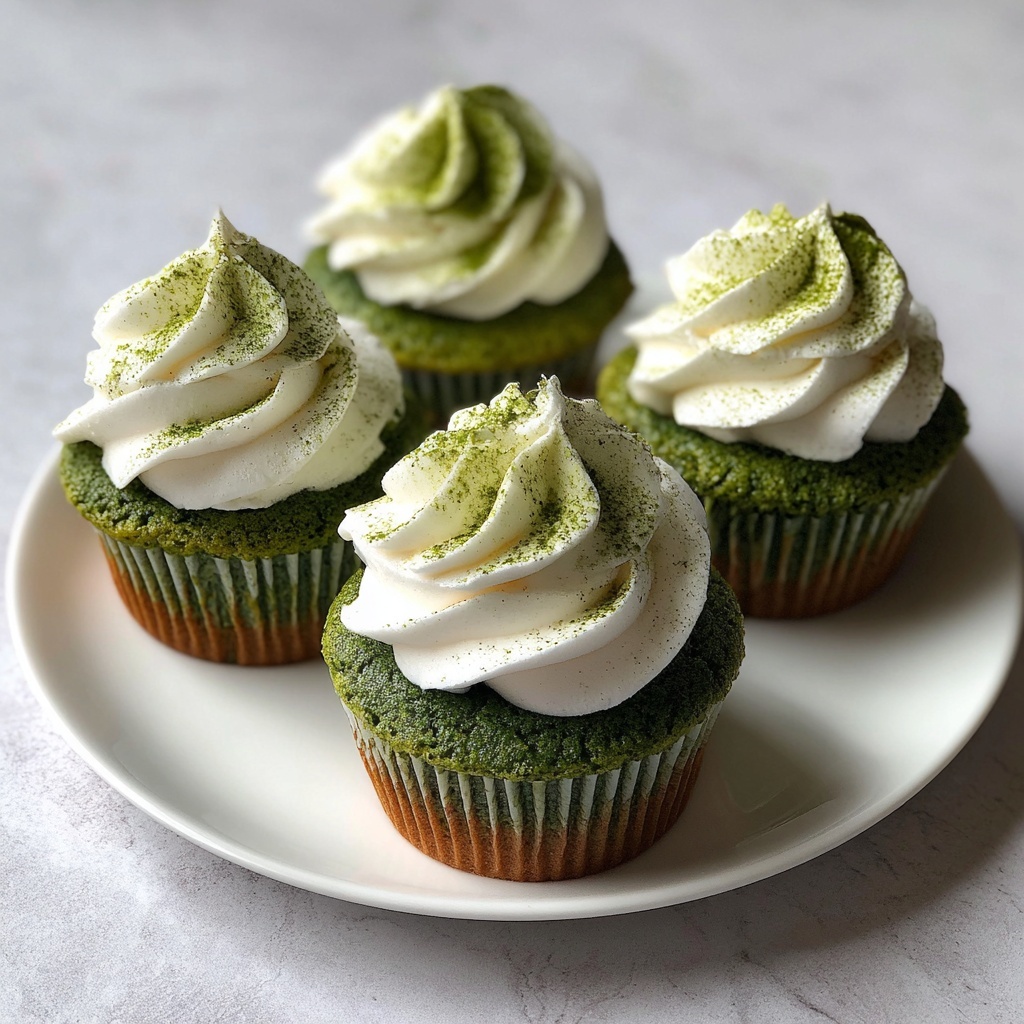 Vegan Matcha Cupcakes Recipe - Recipe Image