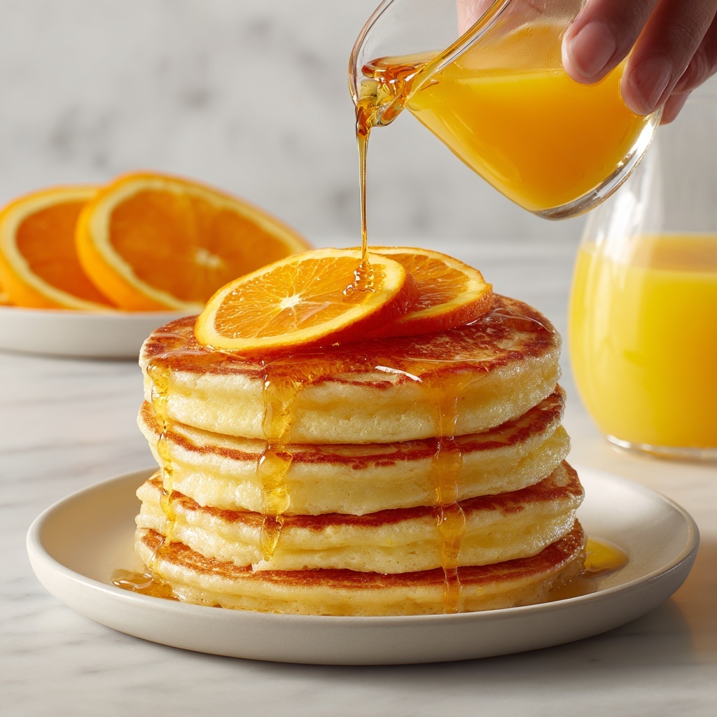 Fluffy Orange Pancakes with Creamy Citrus Bliss Recipe - Recipe Image