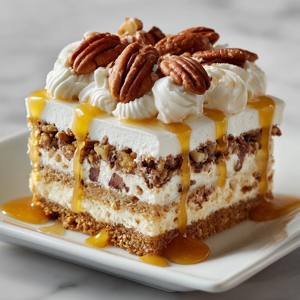 Butter Pecan Praline Poke Cake Recipe - Recipe Image