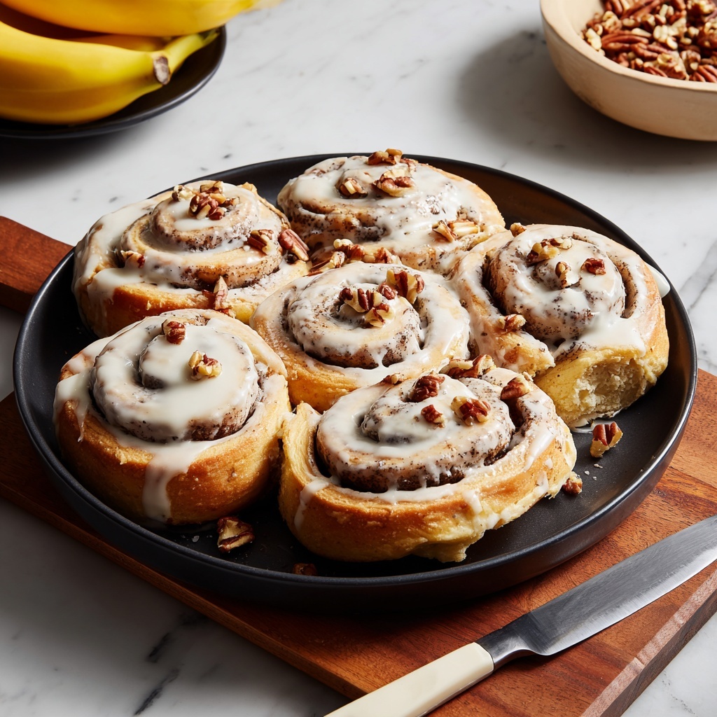One-Bowl Banana Bread Cinnamon Rolls Recipe - Recipe Image