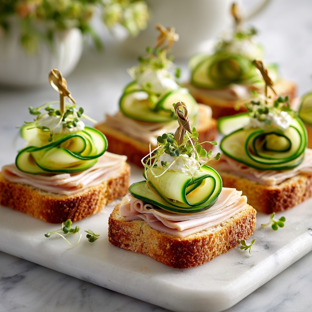 Keto Cucumber Sandwiches Recipe - Recipe Image