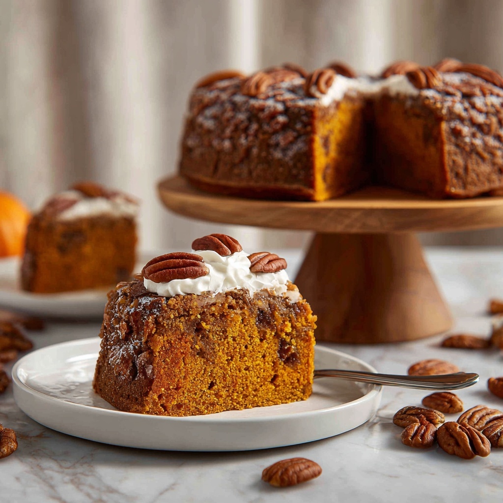 Flourless Maple Pecan Pumpkin Yogurt Cake Recipe - Recipe Image