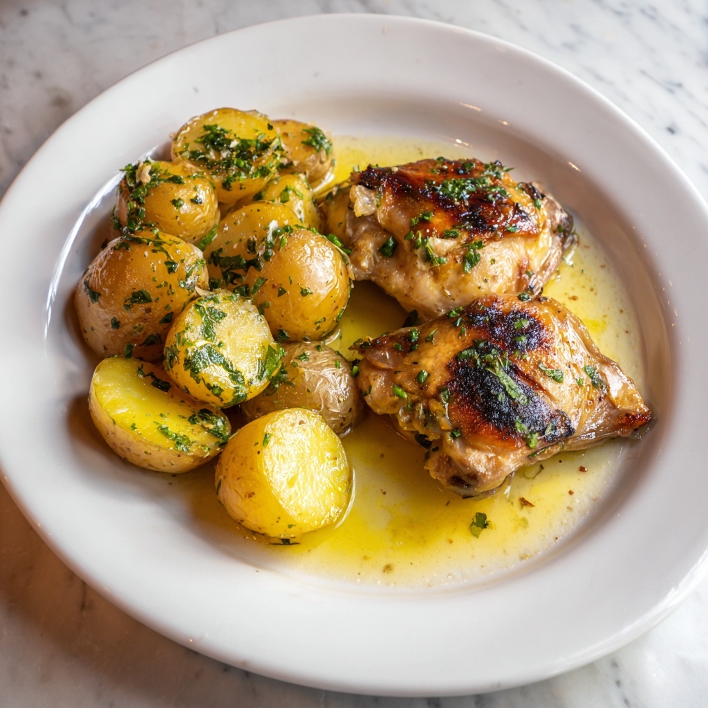 Garlic Parmesan Chicken and Potatoes Recipe - Recipe Image