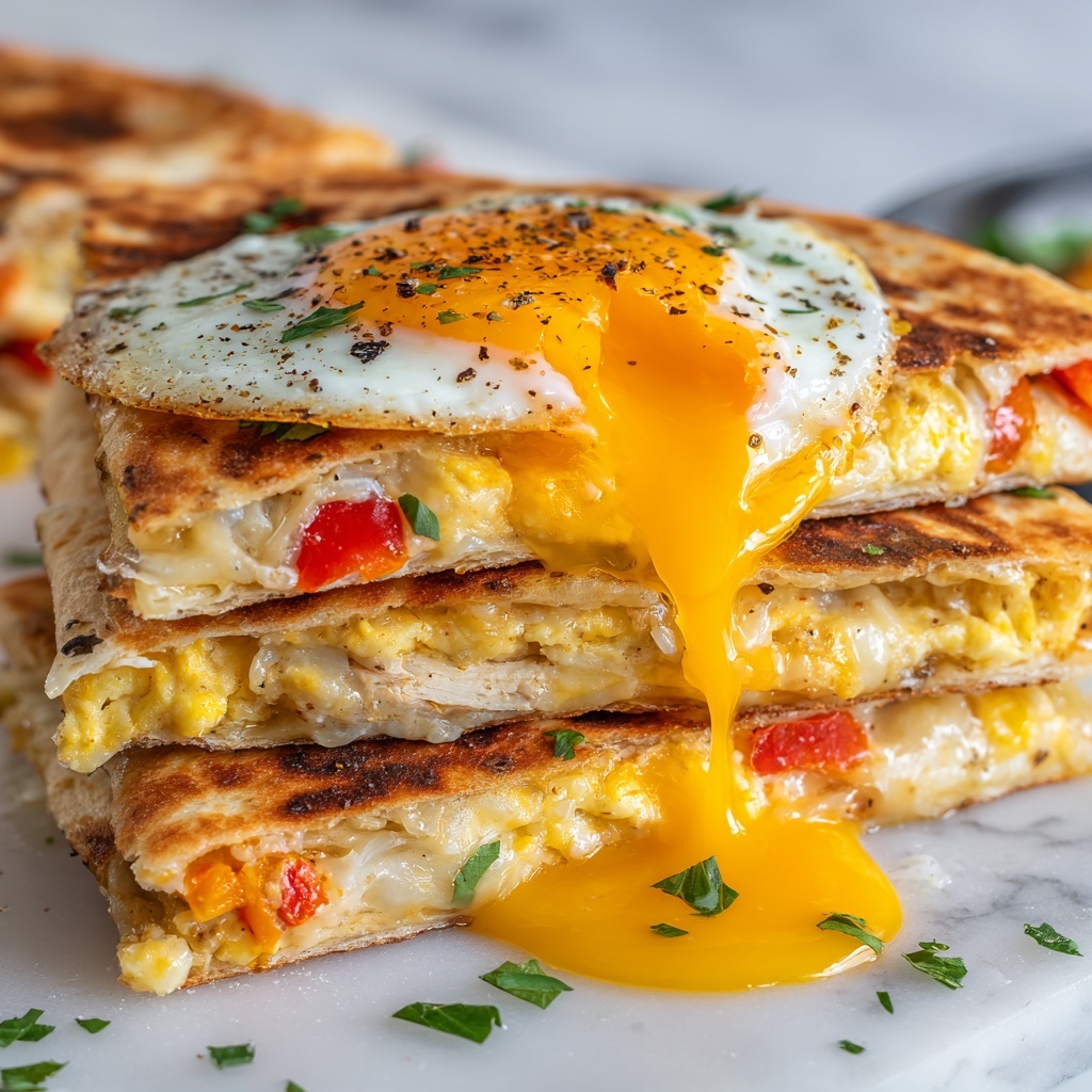 Fried Egg Quesadilla with Avocado Recipe - Recipe Image