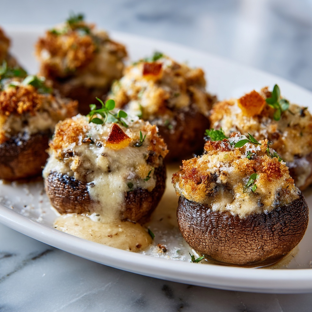 Baked Stuffed Mushrooms: 5 Irresistible Flavor Explosions Recipe - Recipe Image