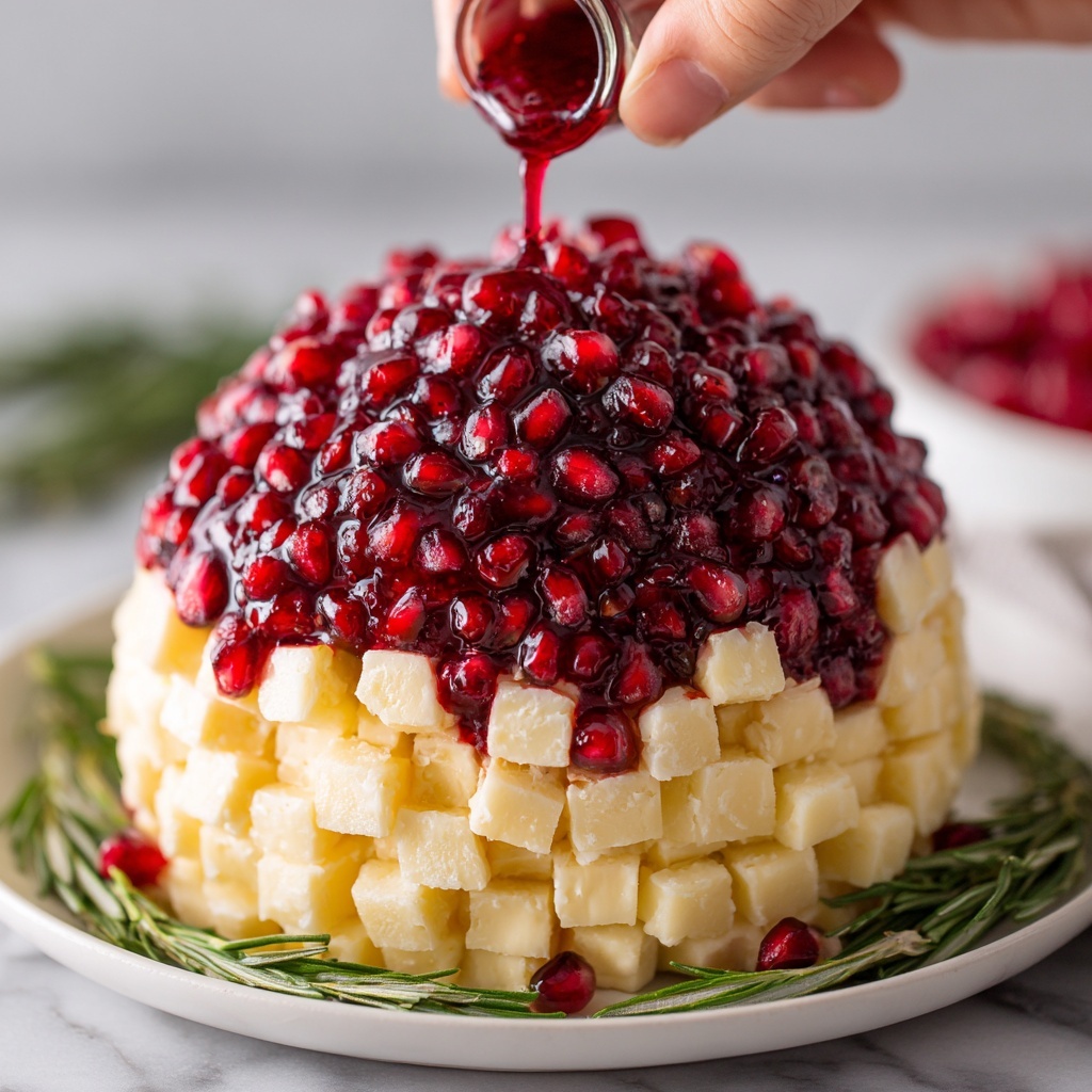 Pomegranate Christmas Cheese Ball for Festive Flavor Bliss Recipe - Recipe Image