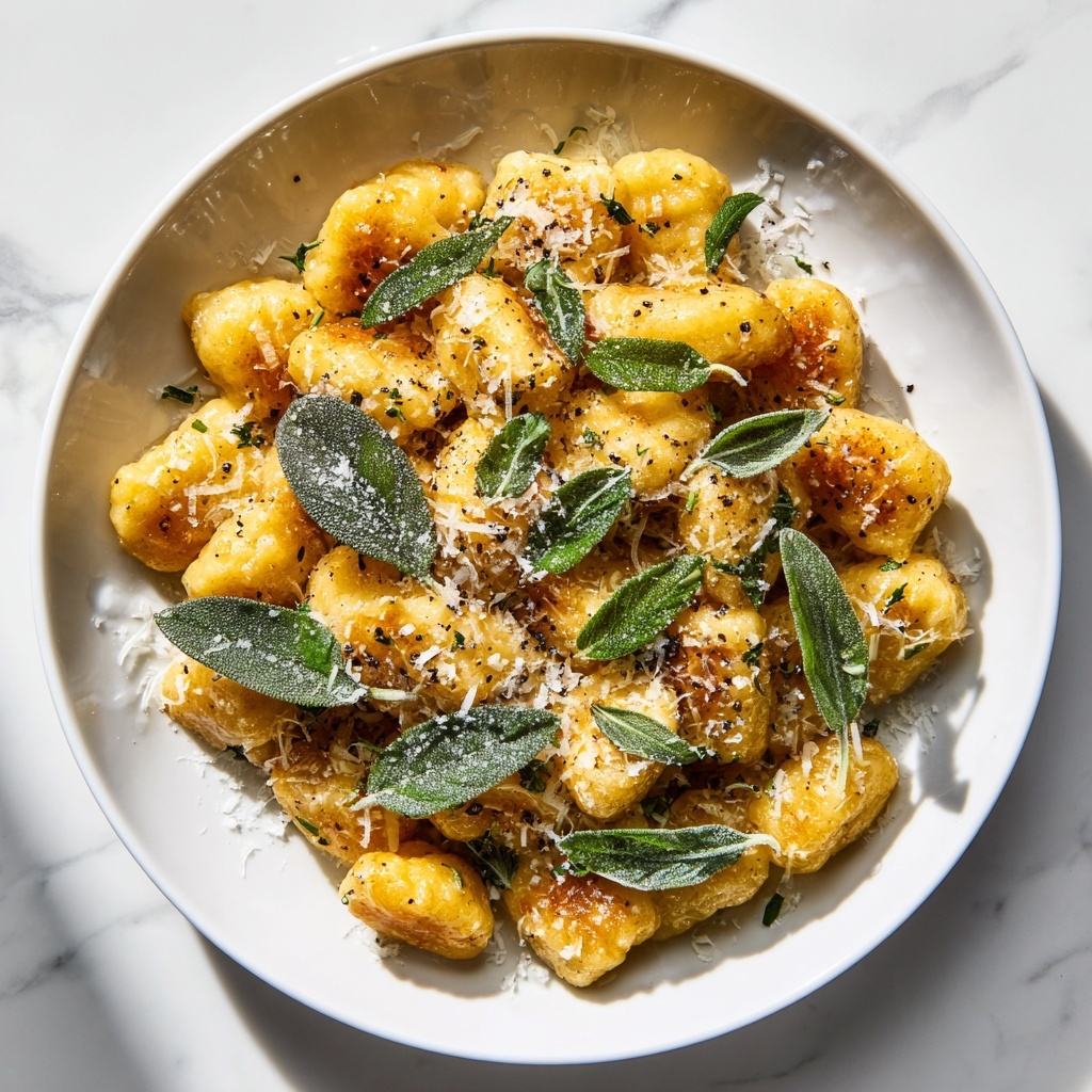 Creamy Pumpkin Ricotta Gnocchi with Sage Butter Recipe - Recipe Image