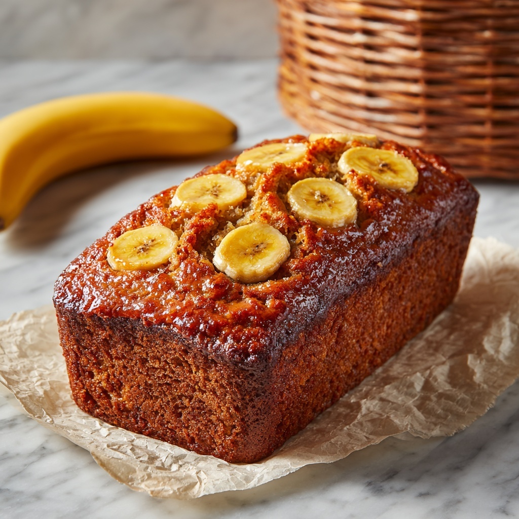 Irresistible Caramelized Upside-Down Banana Bread Recipe - Recipe Image