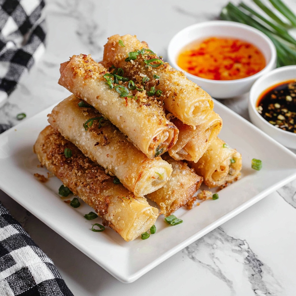 Crispy Air Fryer Spring Rolls Recipe - Recipe Image