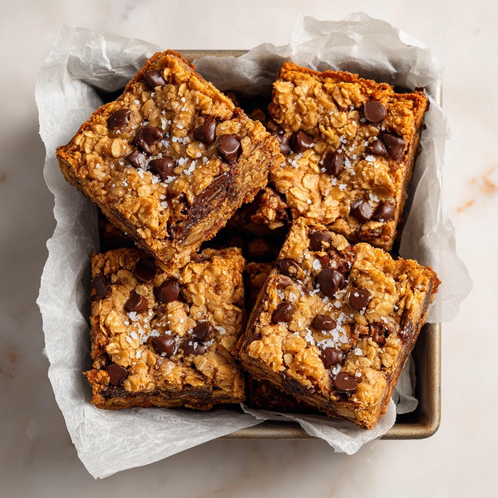 Healthy Chocolate Chip Oatmeal Bars Recipe - Recipe Image