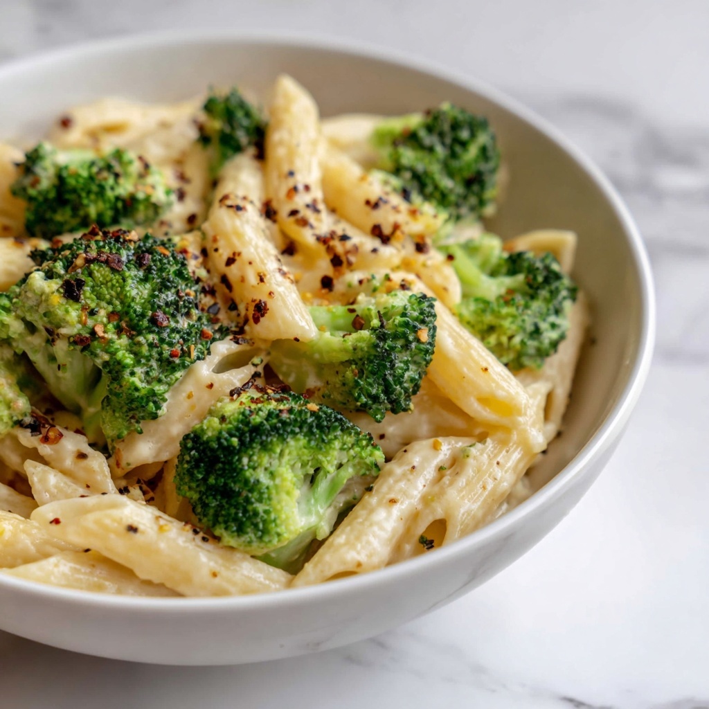 Creamy & Cheesy Broccoli Pasta Recipe - Recipe Image