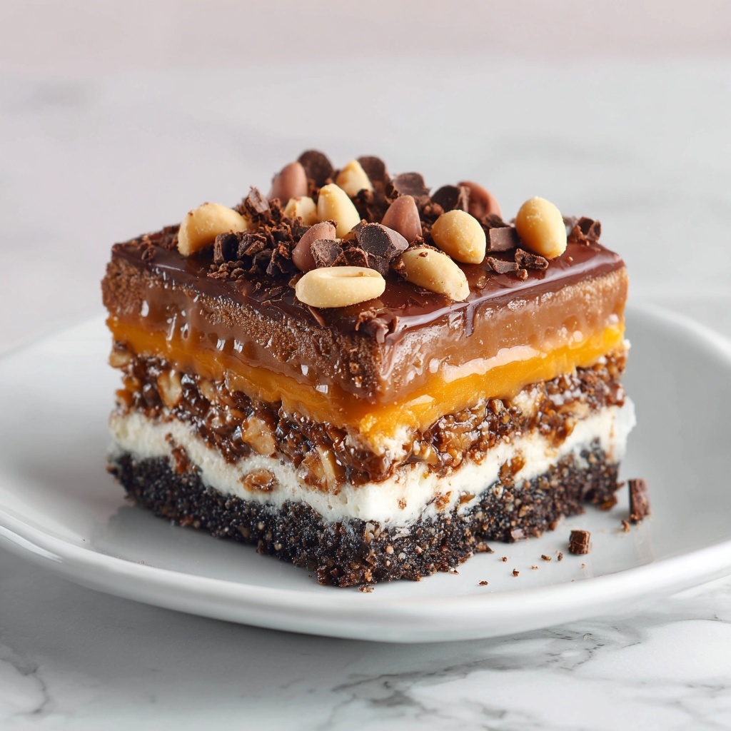 Chocolate Peanut Butter Lasagna Recipe - Recipe Image