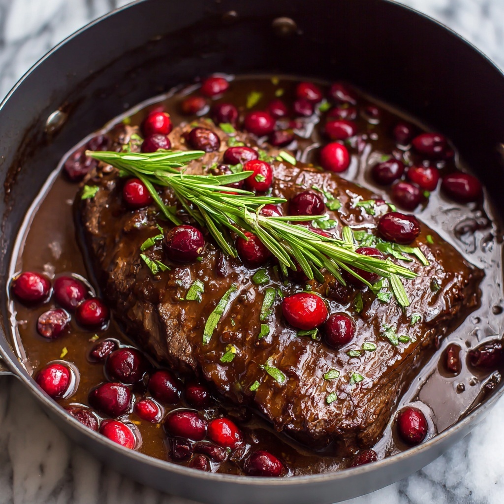 Cranberry Balsamic Roast Beef Recipe - Recipe Image