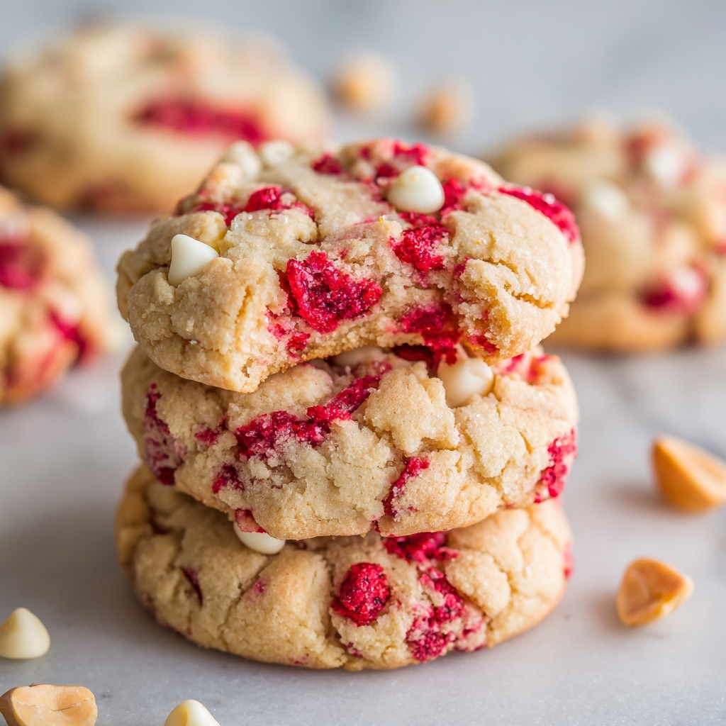White Chocolate Raspberry Cookies Recipe - Recipe Image