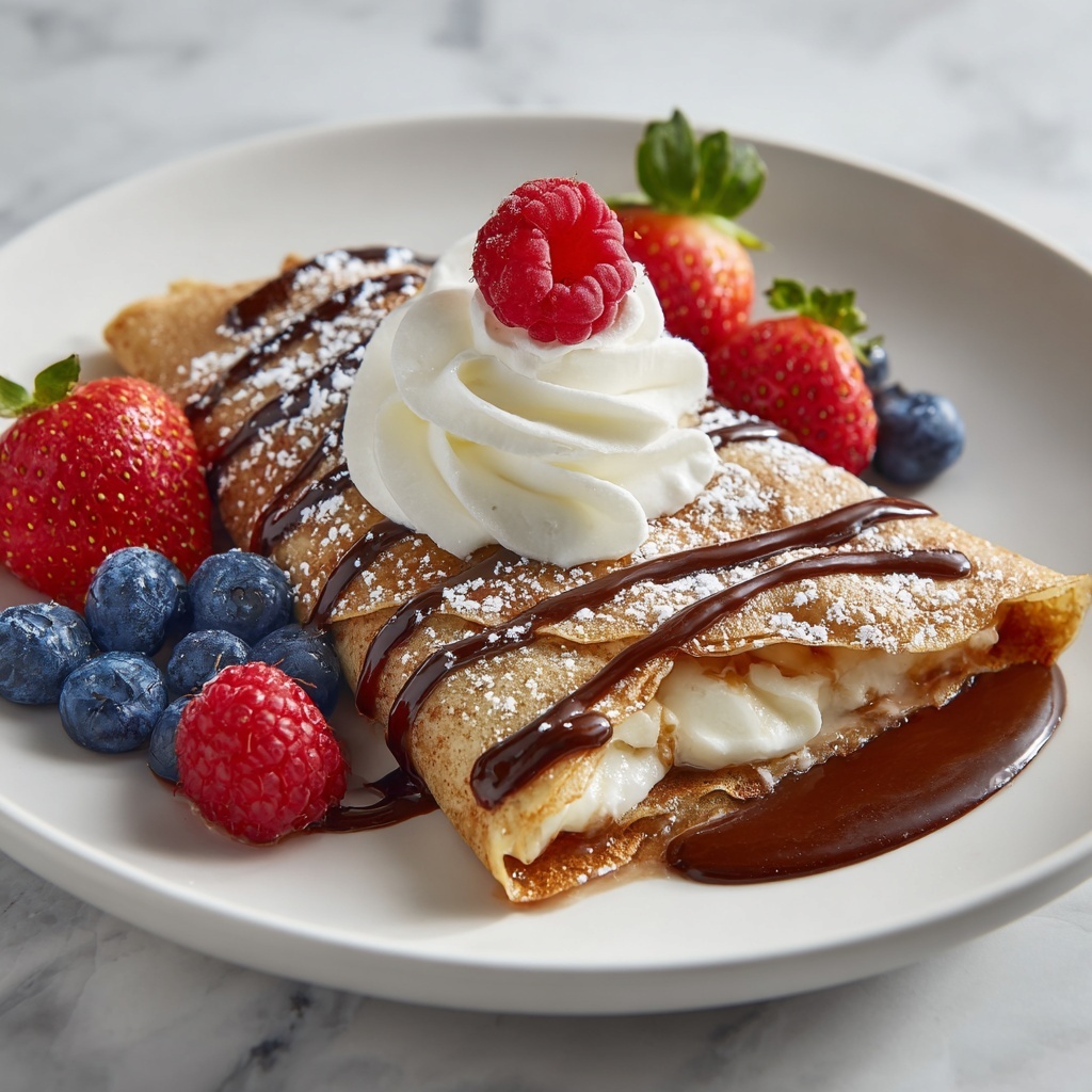 Easy Chocolate Crepes Recipe - Recipe Image