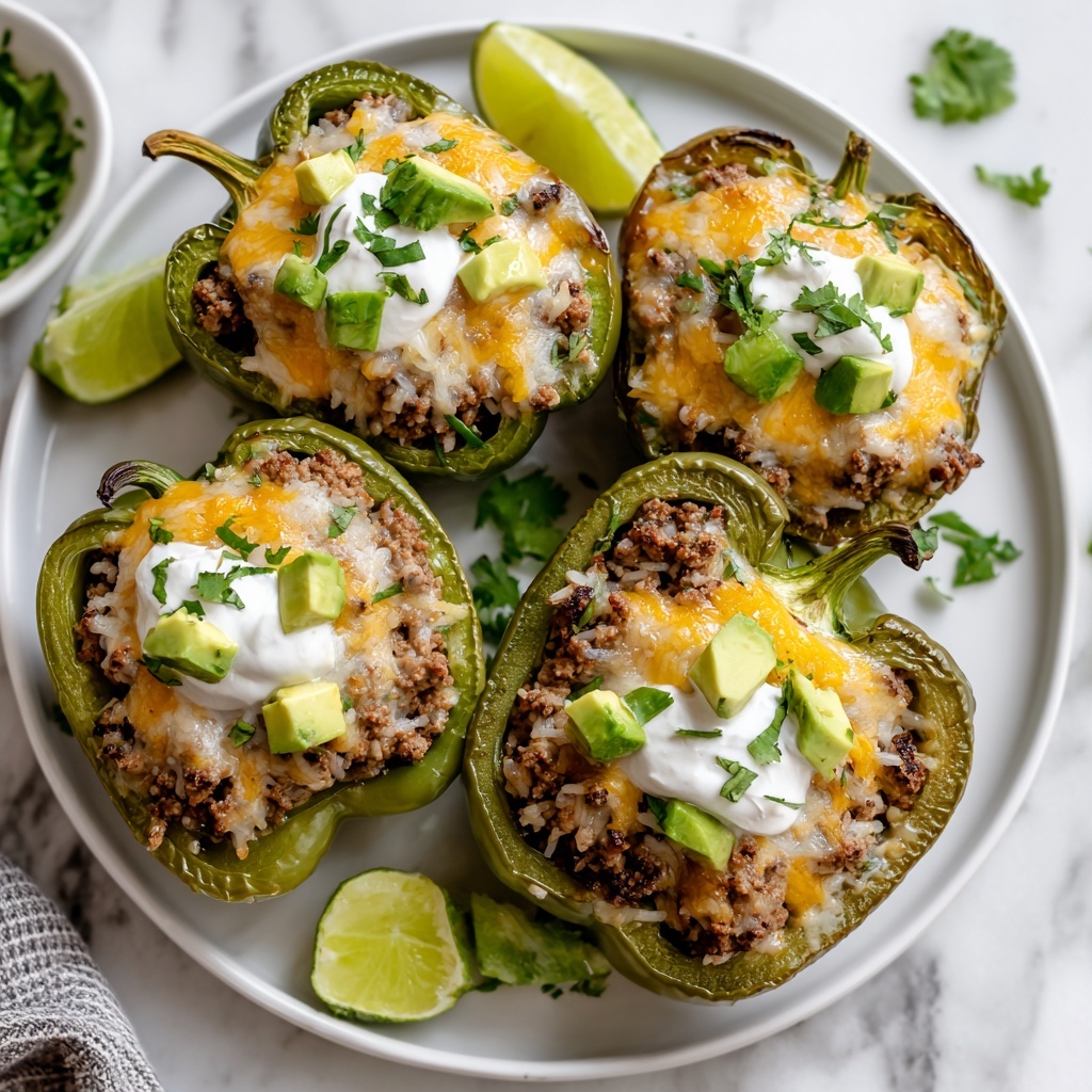 Taco-Stuffed Poblano Peppers Recipe - Recipe Image