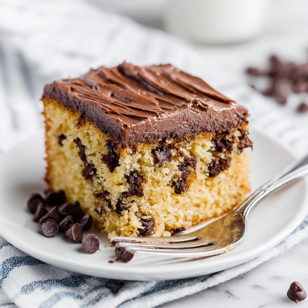Chocolate Chip Banana Cake with Chocolate Frosting Recipe - Recipe Image