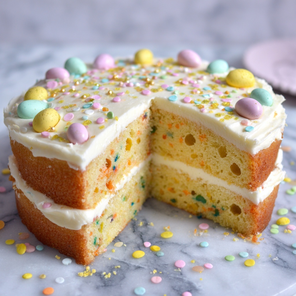 Easter Poke Cake Recipe - Recipe Image