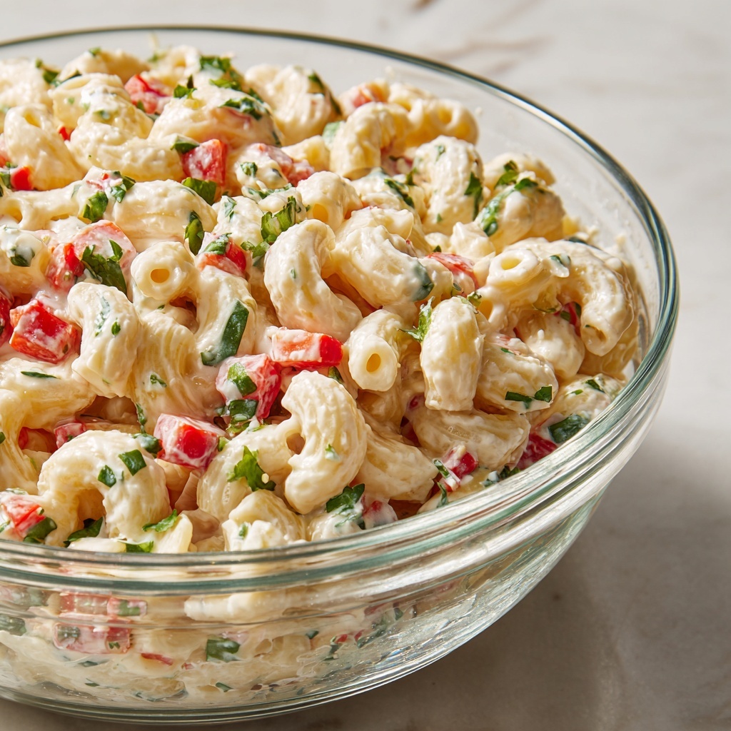 Creamy Homestyle Macaroni Salad Recipe - Recipe Image
