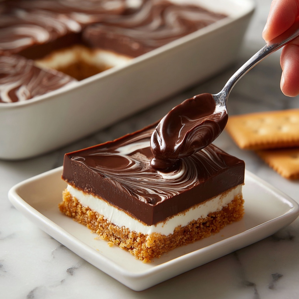 Eclair Cake with Chocolate Ganache Recipe - Recipe Image