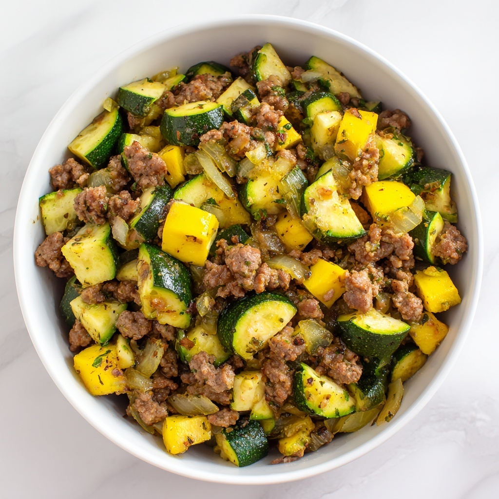 Ground Turkey Zucchini Skillet: 25-Minute Deliciousness Recipe - Recipe Image