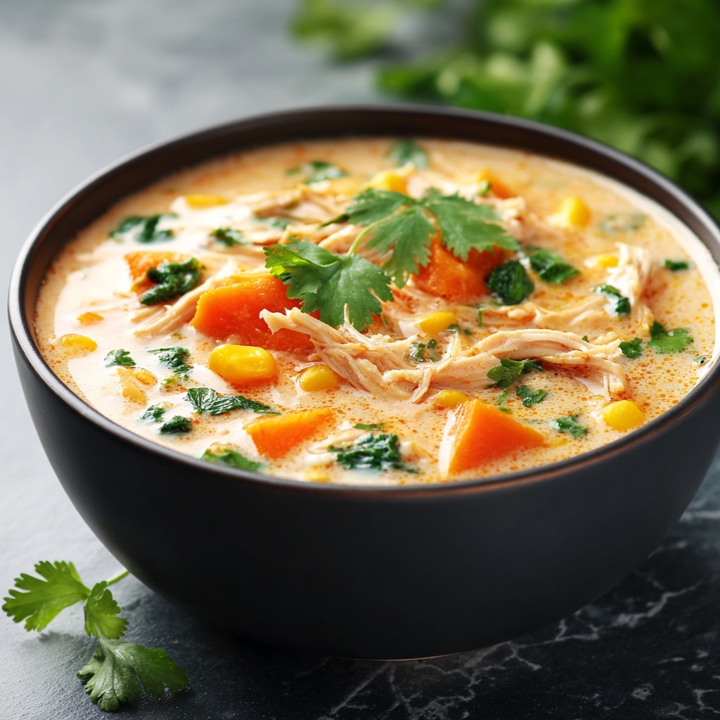 Slow Cooker Mexican Chicken Corn Chowder Recipe - Recipe Image