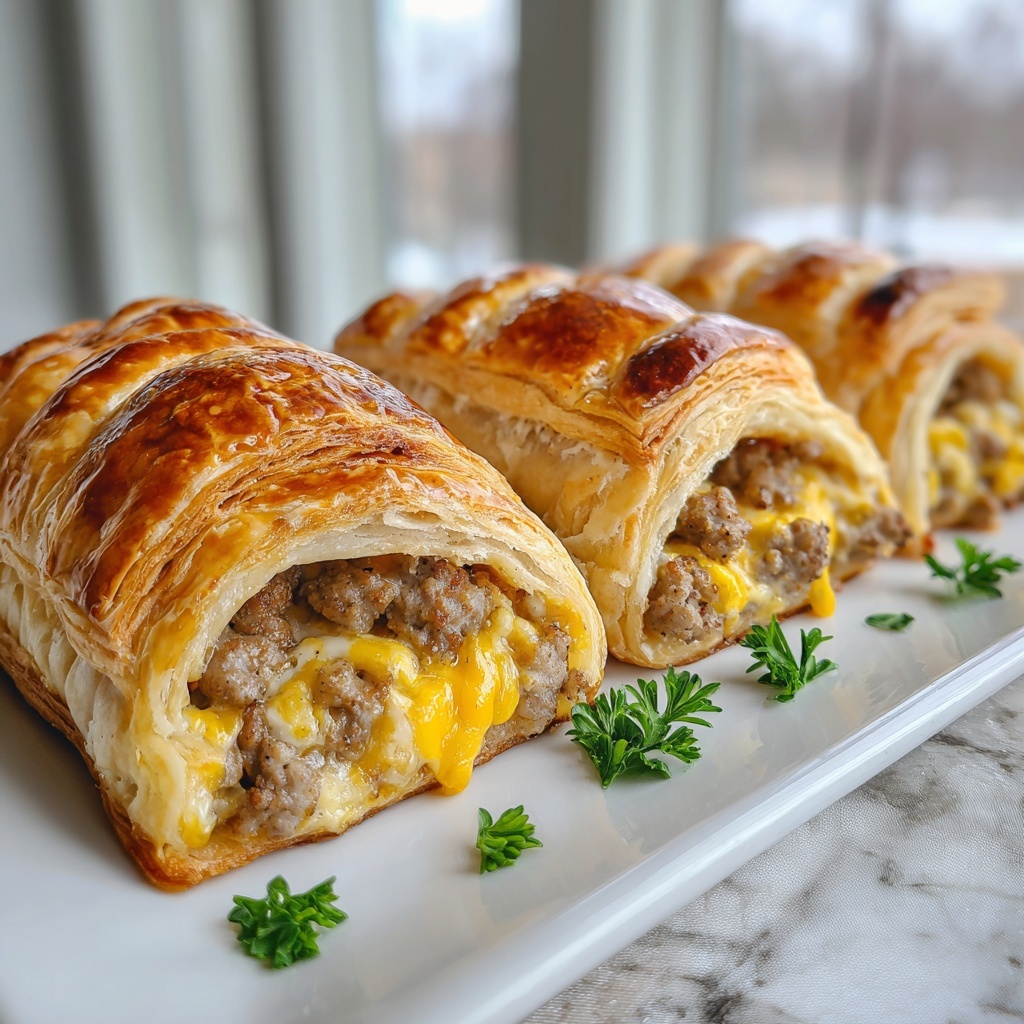 Delicious Breakfast Sausage Crescent Rolls Recipe - Recipe Image