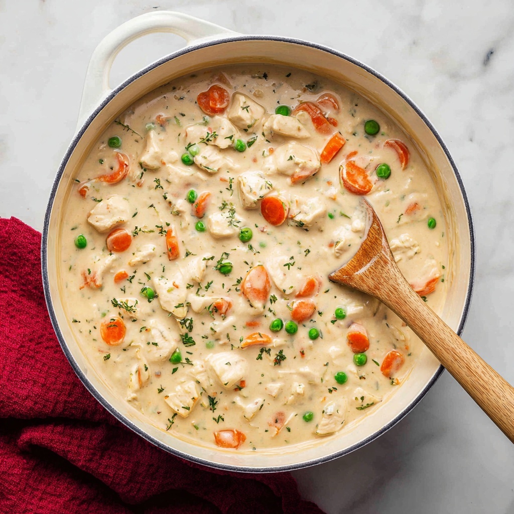 Creamy Chicken Casserole with Vegetables and Mashed Potatoes Recipe - Recipe Image