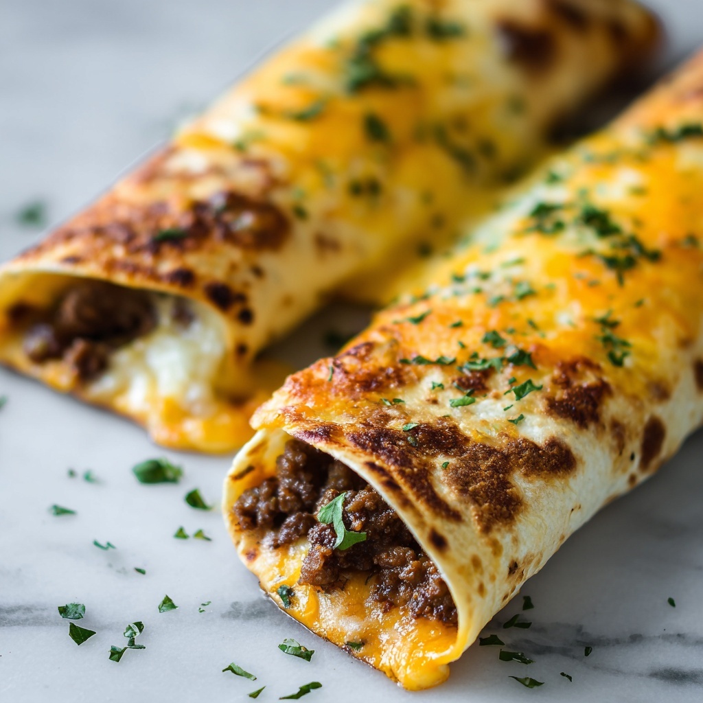 Cheeseburger Egg Rolls Recipe - Recipe Image