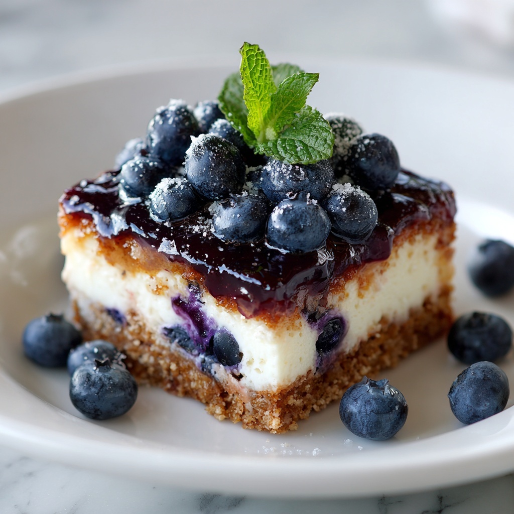 White Chocolate Blueberry Cheesecake Recipe - Recipe Image