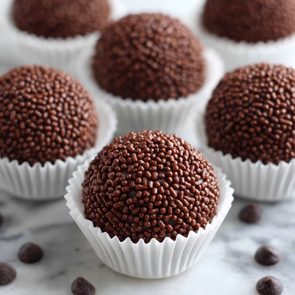 Gooey Vegan Brigadeiro: Dairy-Free Chocolate Truffles Recipe - Recipe Image