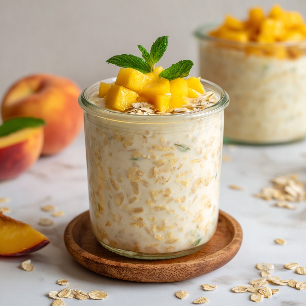 Deliciously Creamy Coconut Mango Oatmeal for a Tropical Boost Recipe - Recipe Image
