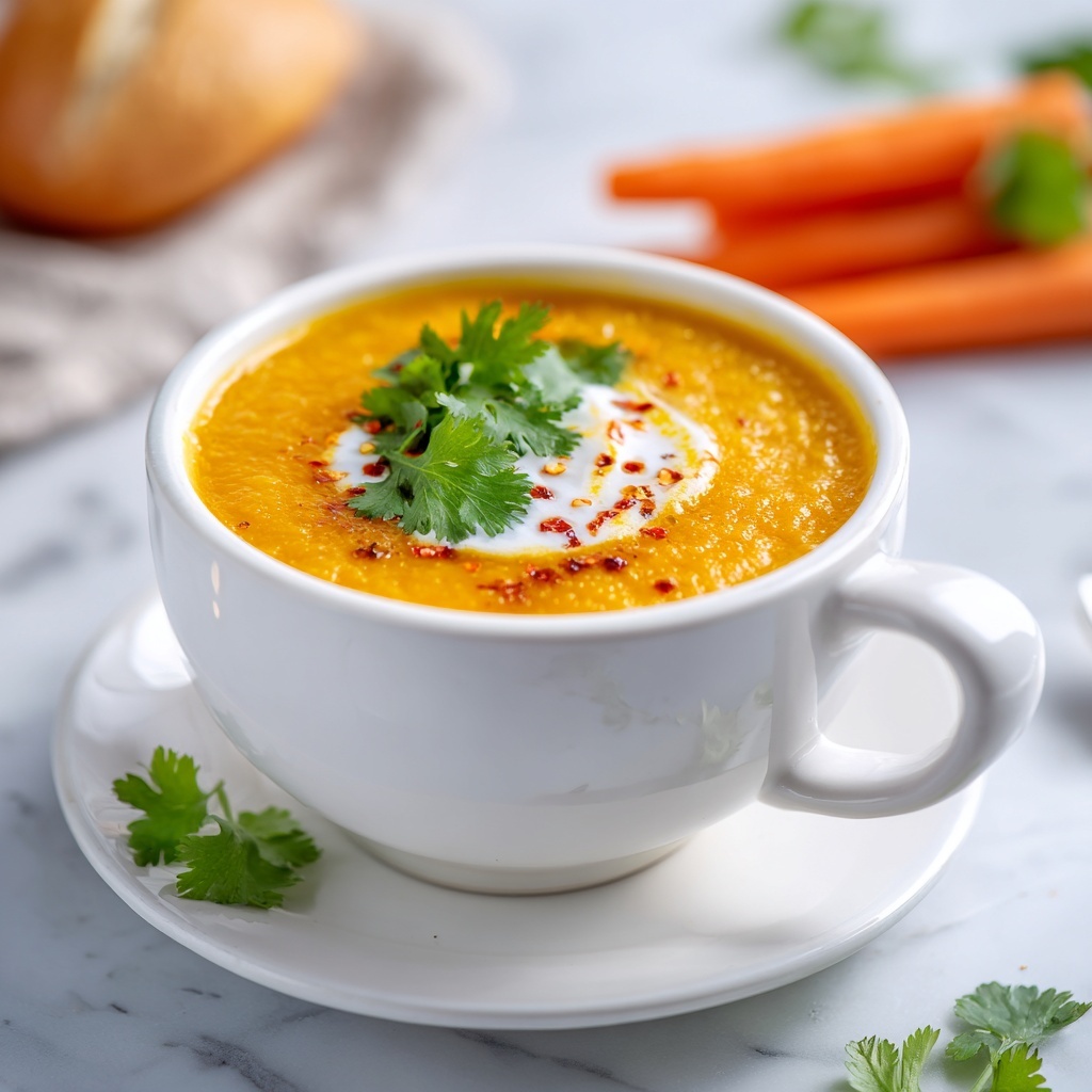Spiced Carrot and Lentil Soup Recipe - Recipe Image