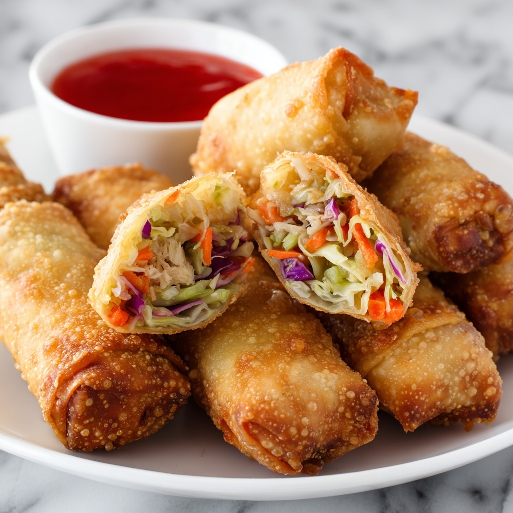 Crispy Chicken Egg Rolls: 7 Irresistible Flavors to Savor Recipe - Recipe Image