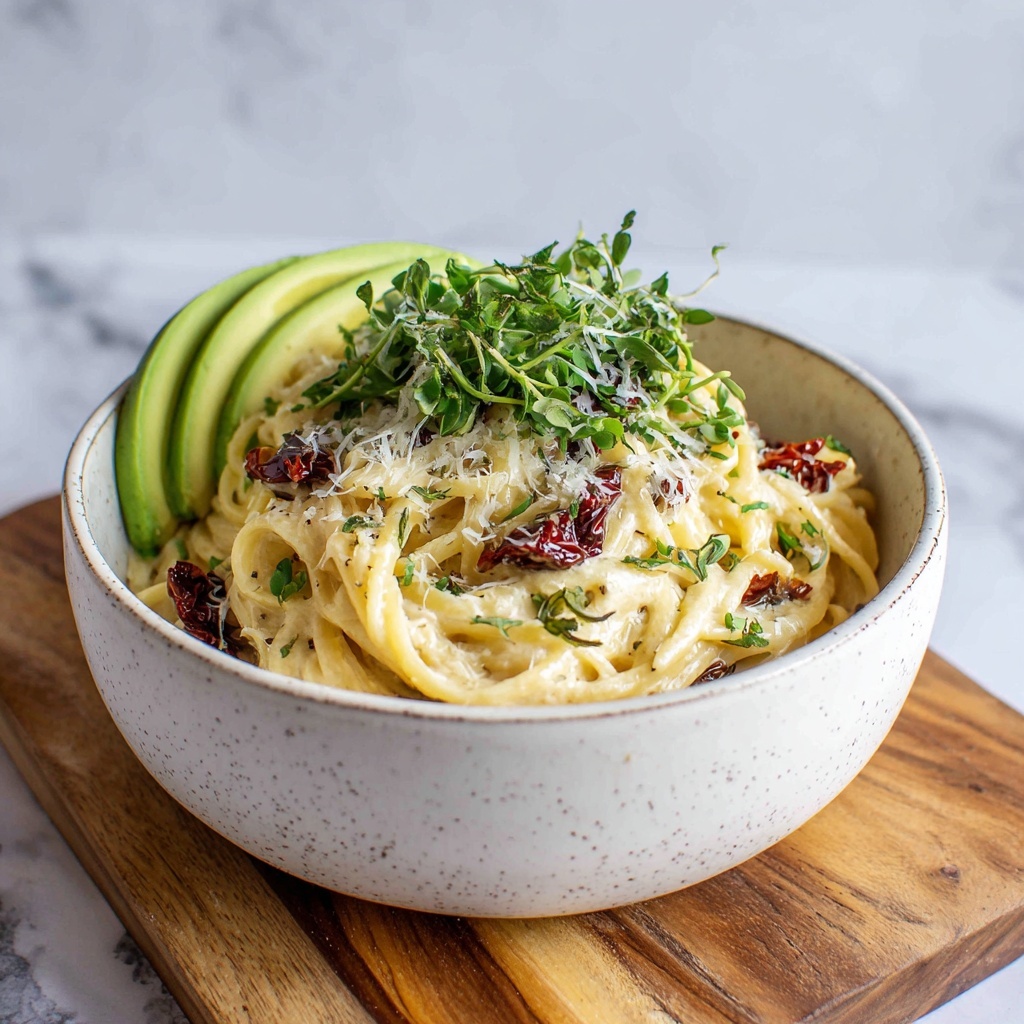 Creamy Avocado & Finger Lime Pasta: A Delicious Twist Recipe - Recipe Image
