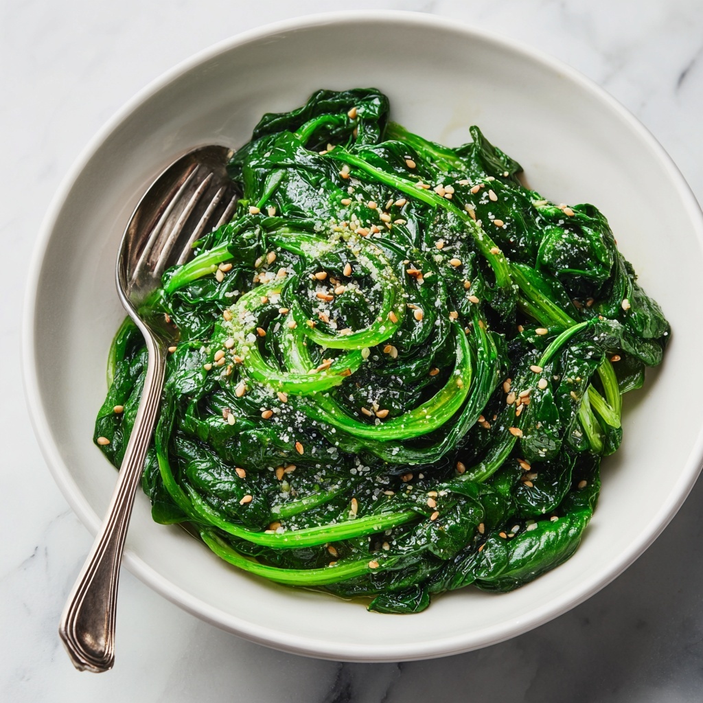 Korean Spinach Salad (Sigeumchi Namul) Recipe - Recipe Image