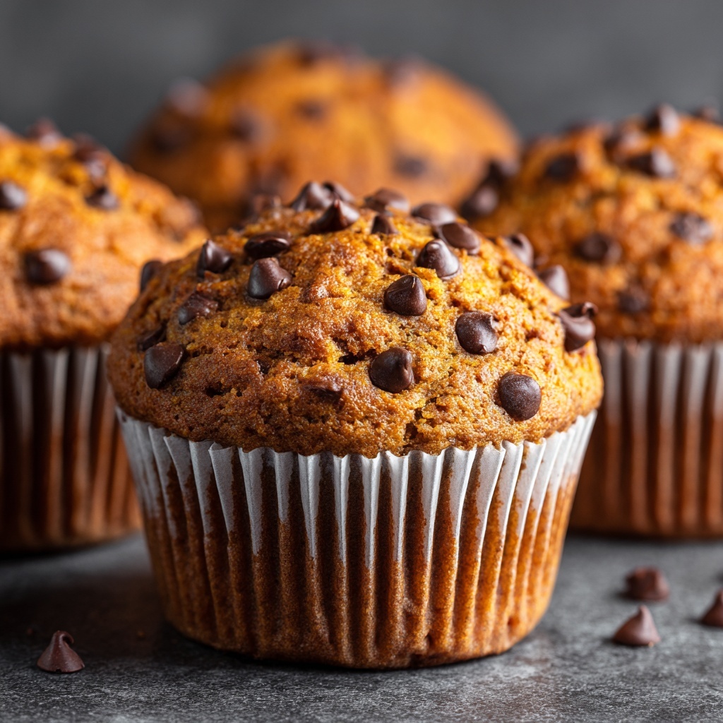 Chocolate Chip Peanut Butter Muffins Recipe - Recipe Image