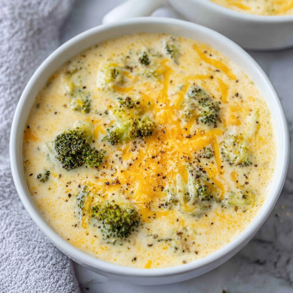 High Protein Broccoli Cheddar Soup Recipe - Recipe Image