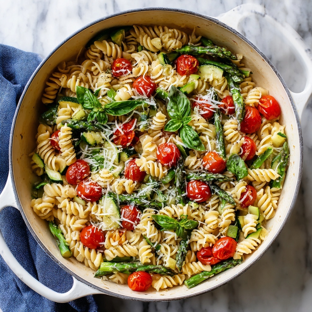 One-Pot Pasta Primavera Recipe - Recipe Image